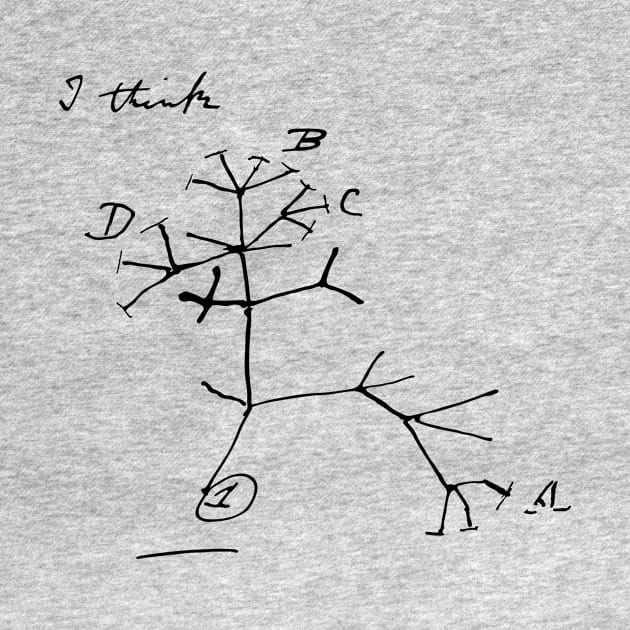 Darwin's I Think Evolutionary Tree by PaleoCarnKreations